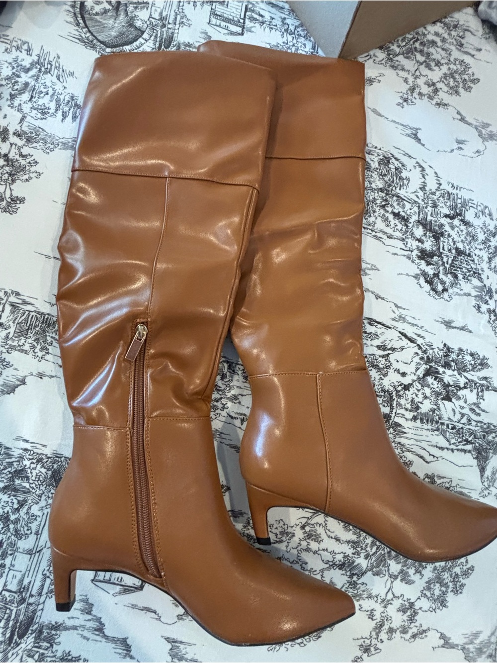 Women's Tall Over-the-Knee Boot - Tan - Picture 3 of 8